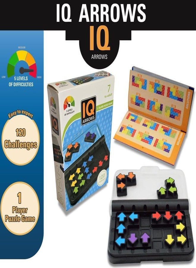 WireScorts IQ Arrow Game - Educational Brainstorming Puzzle Game | 120 Multi-Level Logic Challenges | Travel-Friendly Strategy Game for Kids 7+ | Single Player - Image 4